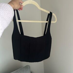 Zara Black Tank Top bustier new with tag xsmall